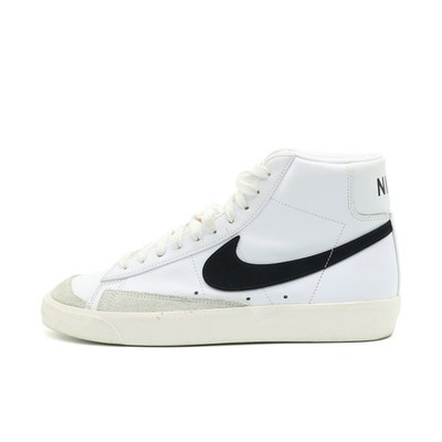 Nike Herren Blazer Mid '77 Sneaker Weiß/Schwarz Leder Ikonisches Design EU 42
