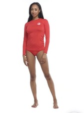 Body Glove Smooties Sleek Rashguard- TRUE Red Sz Medium