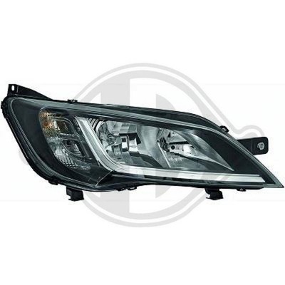 Hauptscheinwerfer Diederichs 3484780 Hd Priority Parts für Fiat Peugeot Rechts