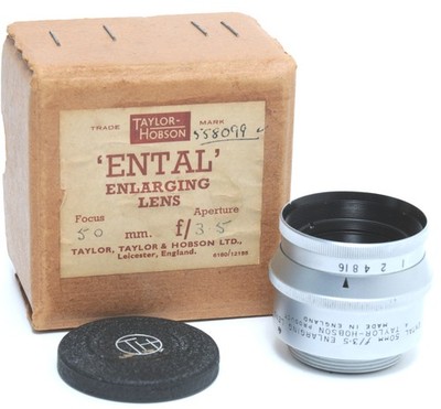 @ Taylor Hobson 3.5/50mm ENTAL Enlarging Lens original boxed