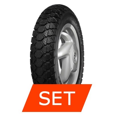 Reifenset IRC Tire SN-23 Urban Snow für Piaggio Diesis 50 100/80-10 + 120/70-10