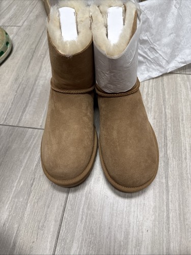 UGG Mini Bailey Bow II Chestnut Boots Women’s Size 7 US NIB - Picture 7 of 10