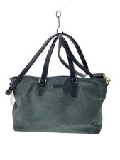 a.testoni 2-way shoulder bag in leather, gree...