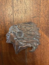 Vintage Native American Indian Chief Belt Buckle 37