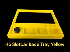 Ho Slotcar Race Tray Yellow