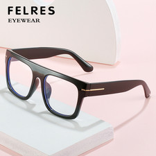 Occhiali da lettura oversize quadrati anti luce blu uomo donna montatura grande  