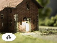 MU N-A00252 - Finescale Wandlampe klein - LED Beleuchtet - Spur N - NEU