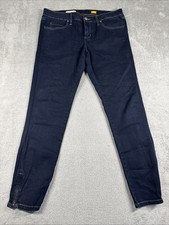 Pilcro and the Letterpress Women's Low-Rise Straight Jeans Size 31 Zipper Ankle