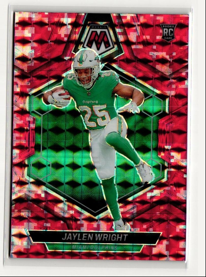 2024 Panini Mosaic Camo Red Jaylen Wright RC #383