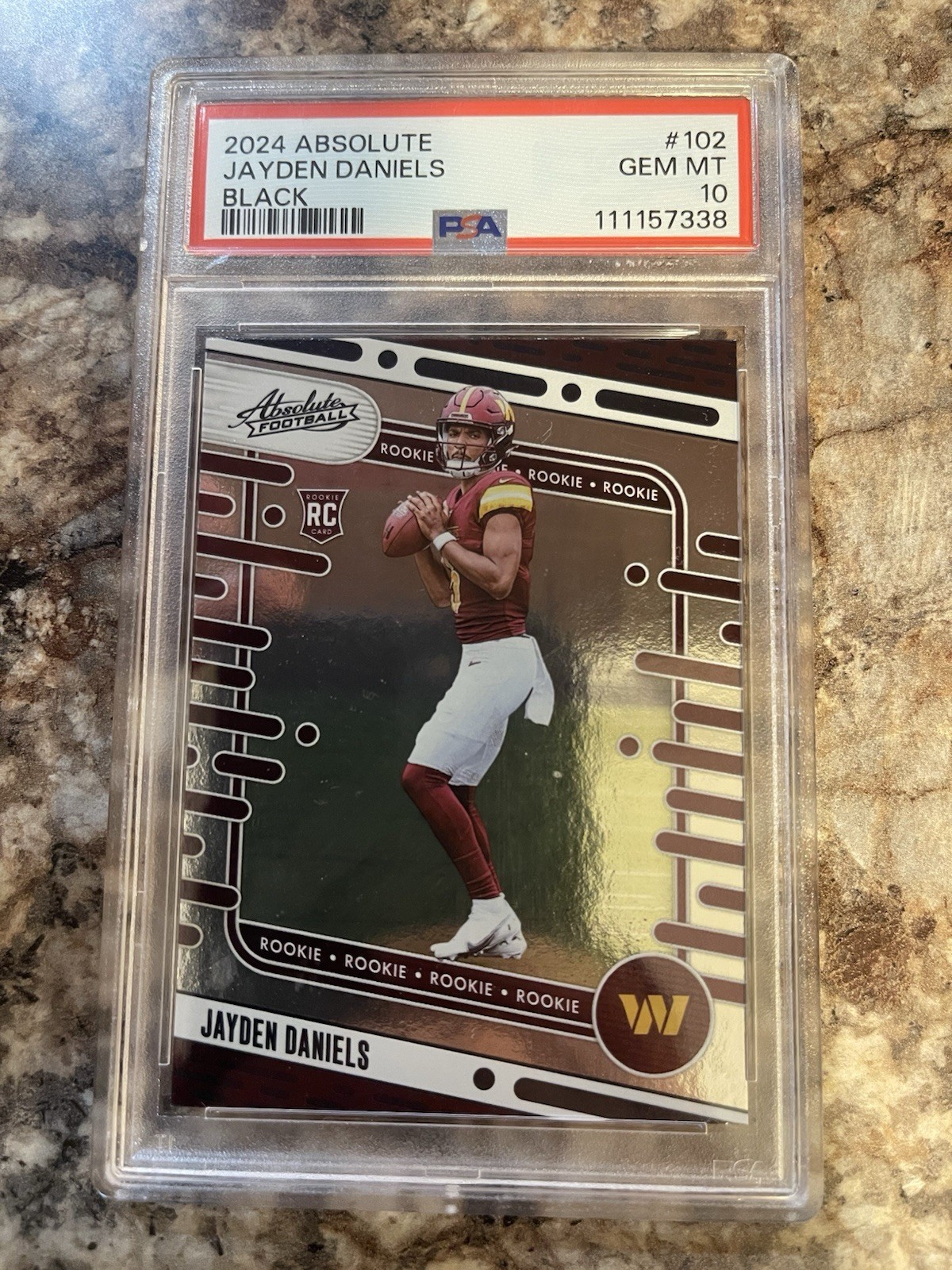 Jayden Daniels Panini Absolute #102 Black