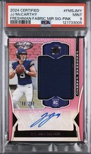 2024 Panini Certified - Freshman Fabric Mirror Signatures J.J. McCarthy #FMS-JMY