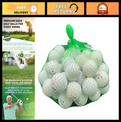 50 Pack Used Golf Balls - Premium Quality, Assorted Brands, Great for Practice