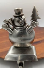 Snowman stocking hanger, holiday, seasonal home decor