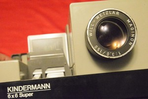 Kindermann 6X6 Slide Projector for medium format slides 6X6 or 645 in 70mm