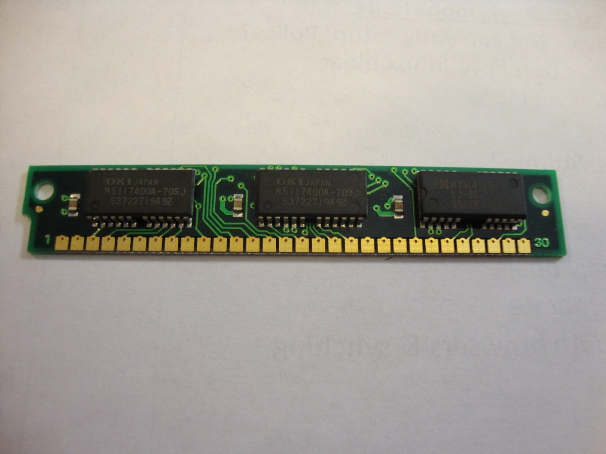 SIMM Computer RAM 1 MB Total Capacity 30 Pins for sale | eBay