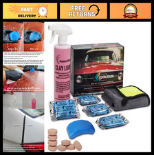 Car Clay Bar Kit 400g with Lubricant Tablets  Spray Bottle, Microfiber Towel -