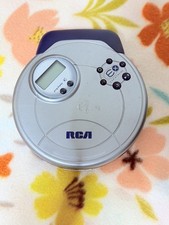RCA ESP-Xtreme Portable Compact Disc CD PLAYER RP2502 Silver/Blue