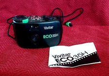 Vivitar ECO 35H 35mm Vintage Film Camera Black with Strap and Manual