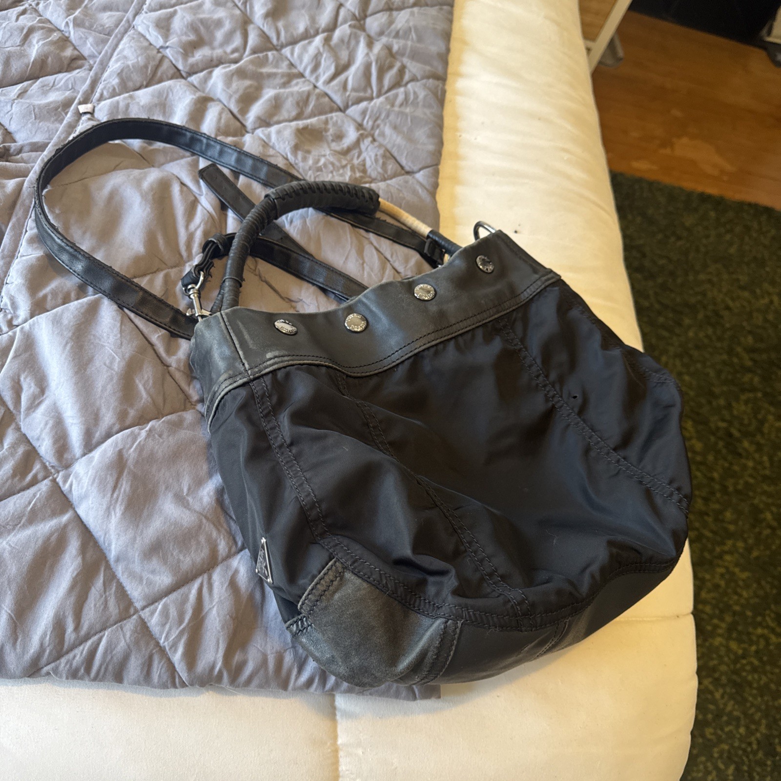 100% authentic prada crossbody bag black