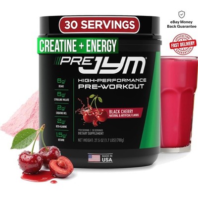 Fuel Your Workouts with Pre JYM Black Cherry Pre Workout Powder - 30 Servings