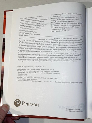 Introduction to Nuclear Engineering (4th Edition)-Hardcover-EXCELLENT! Free Ship - Picture 7 of 15
