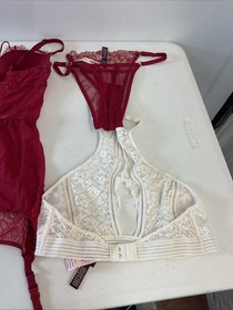 5 Piece sz S LOT Victorias Secret Bra Panties, Teddy Lingerie Some NEW lacy Sexy