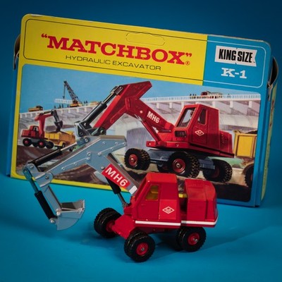 Matchbox Kings / K-1 C1 / Hydraulic Excavator / 1970 / MIB / 1:43 Super Clean