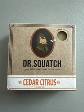 DR. SQUATCH CEDAR CITRUS OG Natural Soap 5oz Bricc Brown Box SEALED NEW