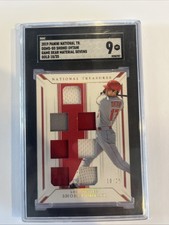 2019 Panini National Treasures - Game Gear Material 7 Patches Shohei Ohtani /25