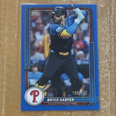 Topps 2026 Chrome Bryce Harper Philadelphia Phillies Blue #57 108/150