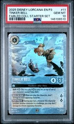Disney Lorcana Tinker Bell - Giant Fairy 11/P3 Promo Glimmer Foil Fabled
