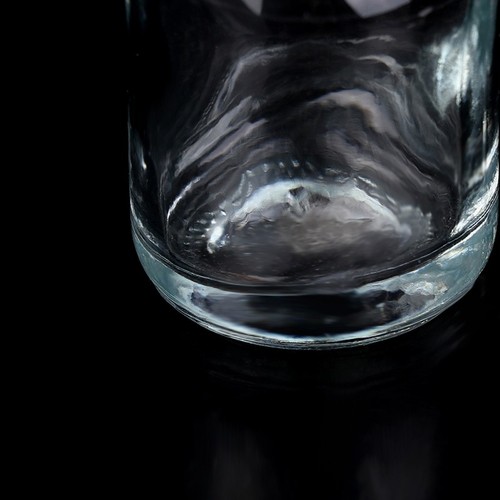 Decantador de whisky de vidrio transparente vacío de 50/100 ml con aluminio dorado plateado C-yg - Imagen 5 de 14