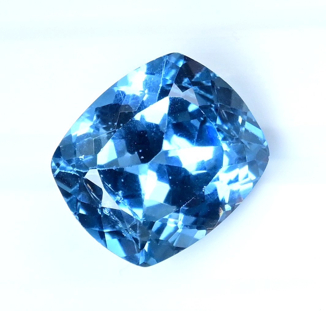 10.90 Ct Natural Namibian Jeremejevite Cushion Certified Flawless Loose Gemstone