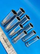 Snap-on Deep Well Socket Set 3/8” Drive 7/16” to 5/8” 11mm to 19mm 9 Pcs M-12-9