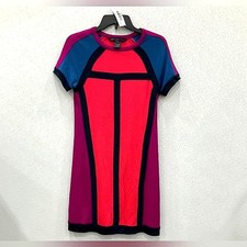 NEW Marc Jacobs Colorblock Sheath Crew Neck Dress XS NWT