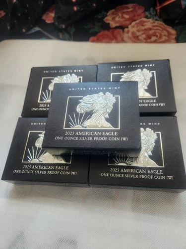 2026 American Eagle BOXES ONLY! One Ounce Silver Proof Coin )  ,1776-2026, (10)