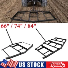 66"/74"/84" Driveway Drag Grader Harrow w/ Adjustable Bars for ATV UTV Lawn Drag
