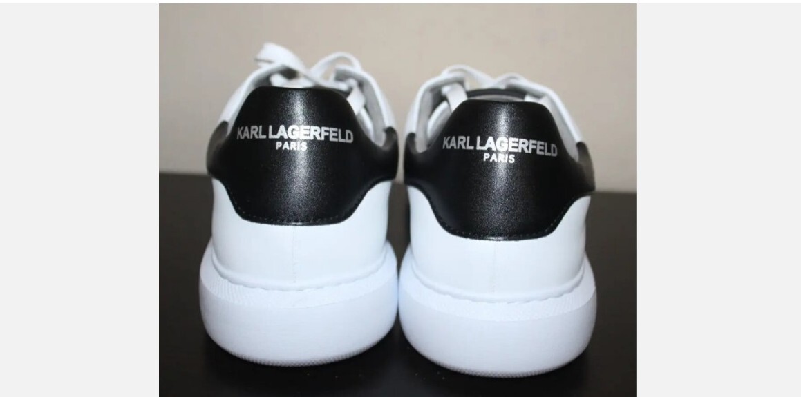 Karl Lagerfeld Paris Mens Sneakers Karl Head White SZ 11.5 M