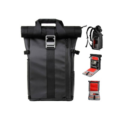 backpack with side access