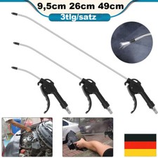 Druckluft Ausblaspistolen Satz 3-tlg. Lang Druckluftpistole Ausblaspistole Düse