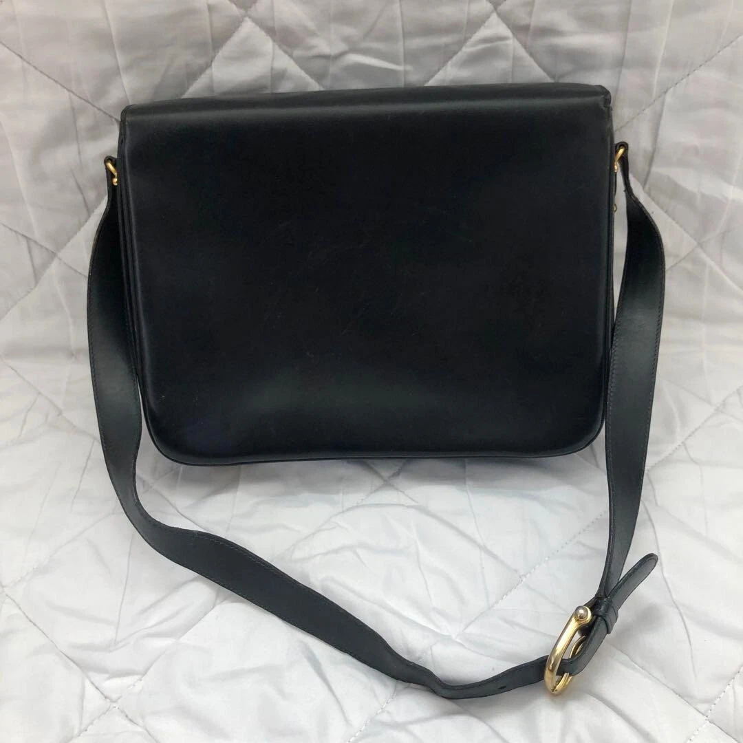 Borsa a tracolla CELINE Macadam borsa a tracolla pelle vintage USATA originale #S2071