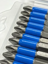 10 Pcs 2 in. Non-Slip Magnetic PH2 Phillip Screwdriver Bit S2