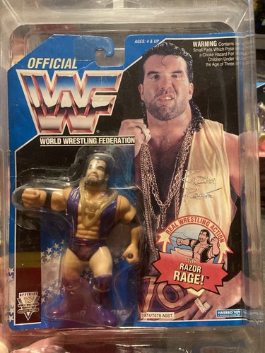 WWF WWE HASBRO MOC PURPLE RAZOR RAMON...
