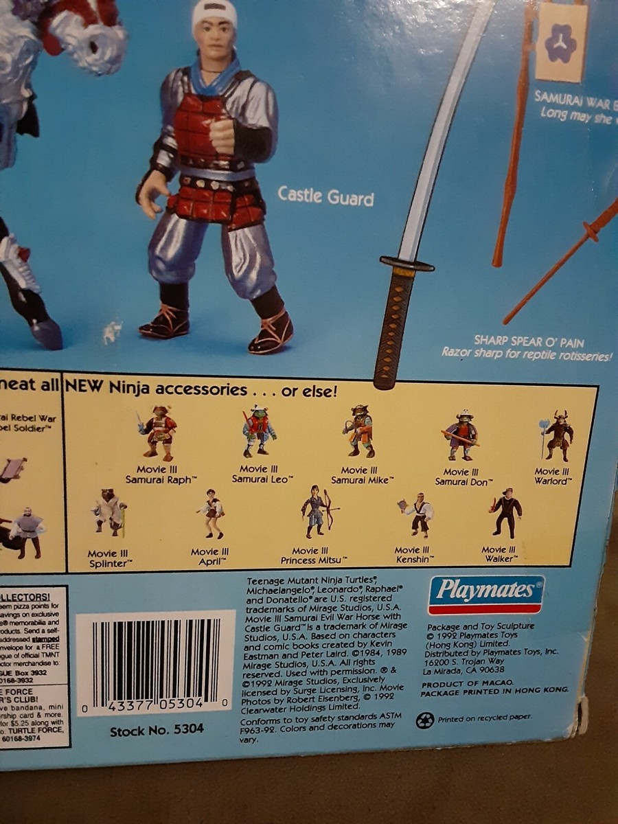 Teenage Mutant Ninja Turtle Movie lll Samurai Evil War Horse