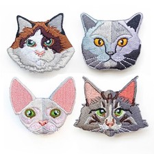 Brooch Backpack Bag Pin Embroidery Cartoon Shorthair Ragdoll Maine Sphynx Cat