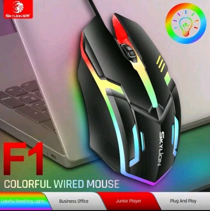Color-Changing LED Gaming Mouse USB Wired for PC and Laptop-image
