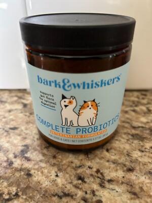 Bark & Whiskers Probiotics Veterinarian Formulated Dogs Cats Powder 3.17 oz 0725