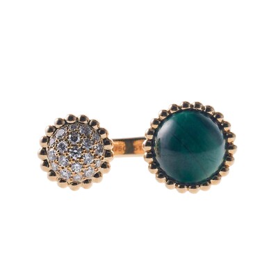 Van Cleef Arpels Perlee Between the Finger Malachite Diamond - Main Image