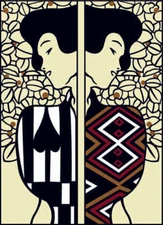 Seg De Paris Needlepoint canvas for halfstitch without yarn Silhouette Of Kli...