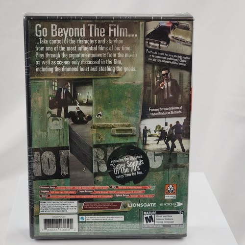 Reservoir Dogs (PC Computer Game, 2006) Vintage Big Box New Sealed Eidos Movie - Picture 3 of 8
